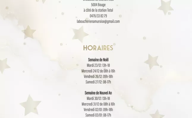 Ou trouver les menus des fêtes 2025?